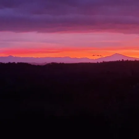 Vue Panoramique Sur Mont Ventoux Entre Vallee De L Ardeche Et De La Ceze *