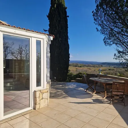 Vue Panoramique Sur Mont Ventoux Entre Vallee De L Ardeche Et De La Ceze * Salazac